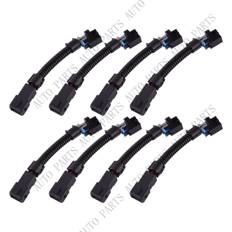 A+ 8x Fuel Injector Connector Adapter Fit For EV1 to EV6/EV14 USCAR LS1 LS2 LS3 LT1