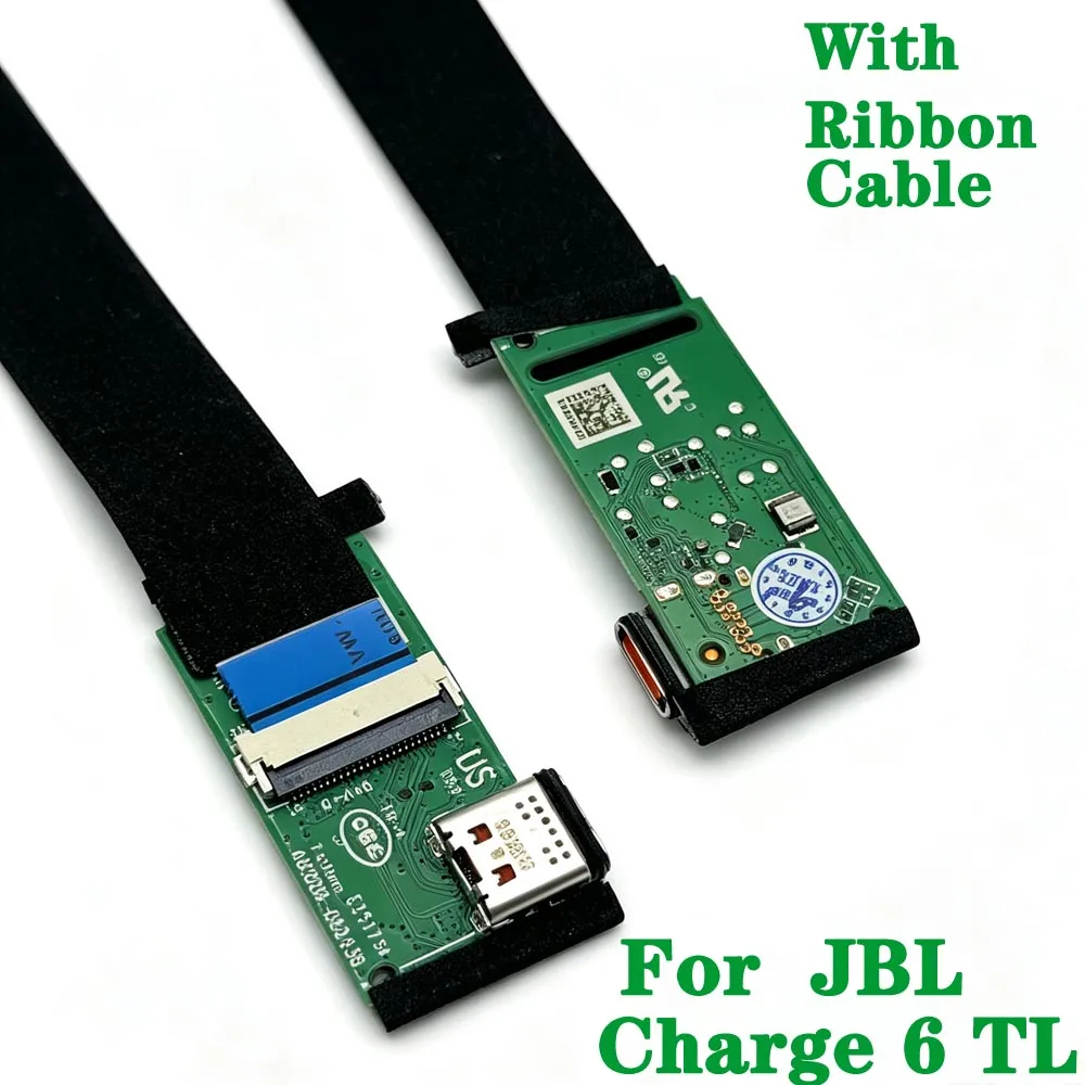 1PCS For JBL Charge 6 TL Original Brand New USB Charge Jack Power Supply Board Connector With Ribbon Cable Type-C Interface
