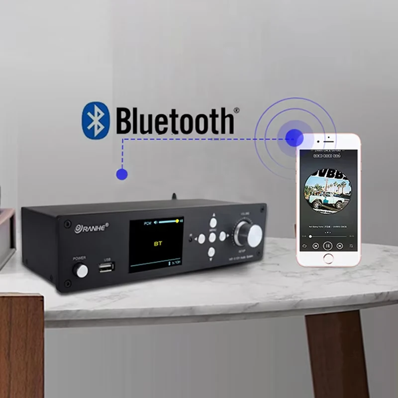 Original 5.1 Channel Audio Decoder USB U-Disk Music Playback Bluetooth 5.0 Fiber Coaxial Audio Decoding DAC PC USB Splitter