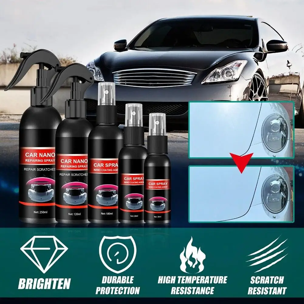 

Car Paint Care Nano Repairing Spray Oxidation Liquid Ceramic Coat Hydrophobic Glass Protect Your Car From Scratching CoatingCare