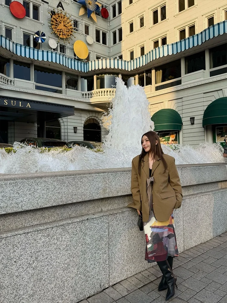 

Юбка MSKIN6 Early Spring Me f Skirt женская, микро-юбка-русалка, облегающая, универсальная, длинная, с эффектом похудения, в художественном стиле