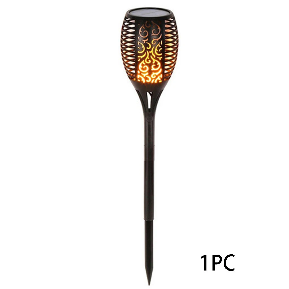 

Garden Decoration Spotlight Outdoor On Off Button Solar Light Lamp Lawn Flickering Flame Pathway Waterproof Landscape Dancing