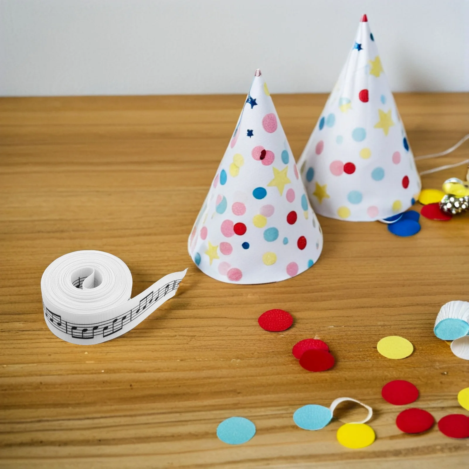 

Music Ribbon Sheet Music Design Durable Wrinkle Resistant Elegant Gift Wrap Ribbon for Birthday Christmas Party Decorations