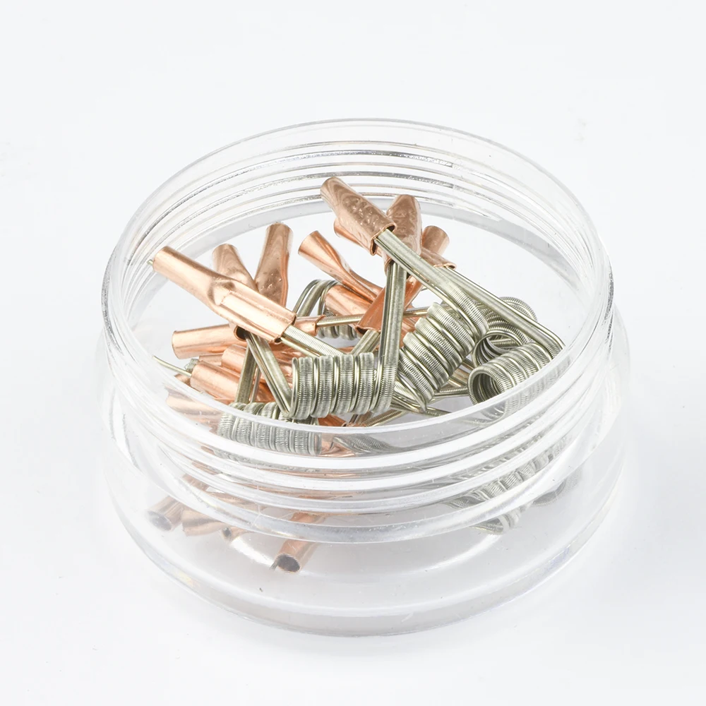 2Type 10pcs Pro Coil Wire Premade Clapton Parallel 0.3ohm Interlock Clapton for RDA Rebuildable Heating