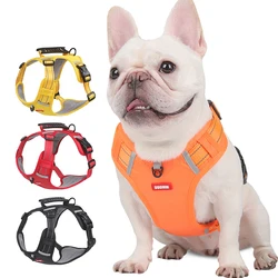 Pet Reflective Harness Vest Dogs No Pull Adjustable Chest Strap for Small Large Dog Harnesses French Bulldog Walking Accessories