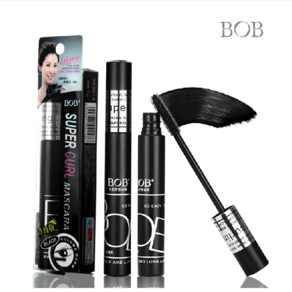 Maquillaje BOB Máscara de pestañas para mujer Peine fino Impermeable A prueba de sudor No mancha Rizador y peinado de larga duración