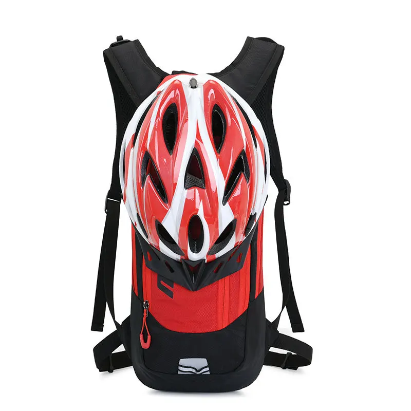 New 10L MTB Bike Backpack with Night Reflector Strips Helmet Strap Design Outdoor Sports Cycling Running Backpacks Water Bag