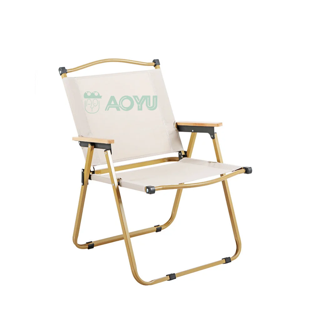 Folding Metal Chair Custom Lightweight Portable Carry Bag Camping Kermit Aluminum Alloy Outdoor Leisure Outdoor Furniture Panel