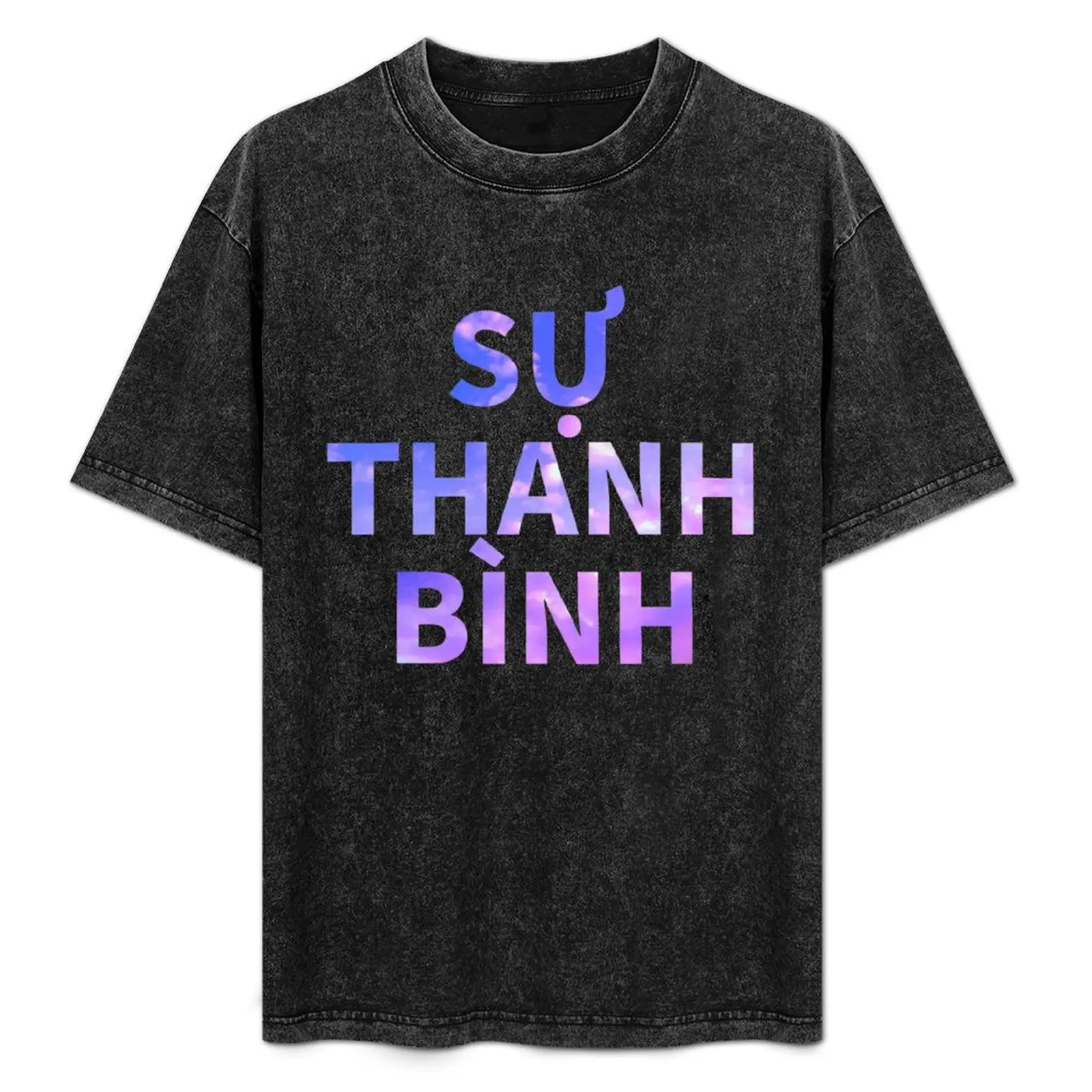 

Peace in Vietnamese T-Shirt Sweat Absorbing Sports Tee Shirt