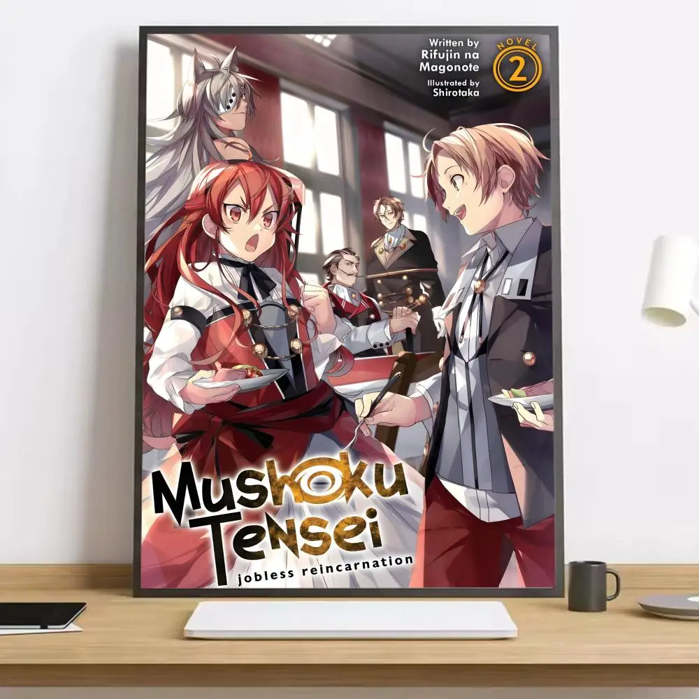 Mushoku Tensei Jobless Reincarnation Malerei Kalligraphie HD-Leinwandposter Wohnzimmer Schlafzimmer Bar ästhetische Dekoration – Detail 14