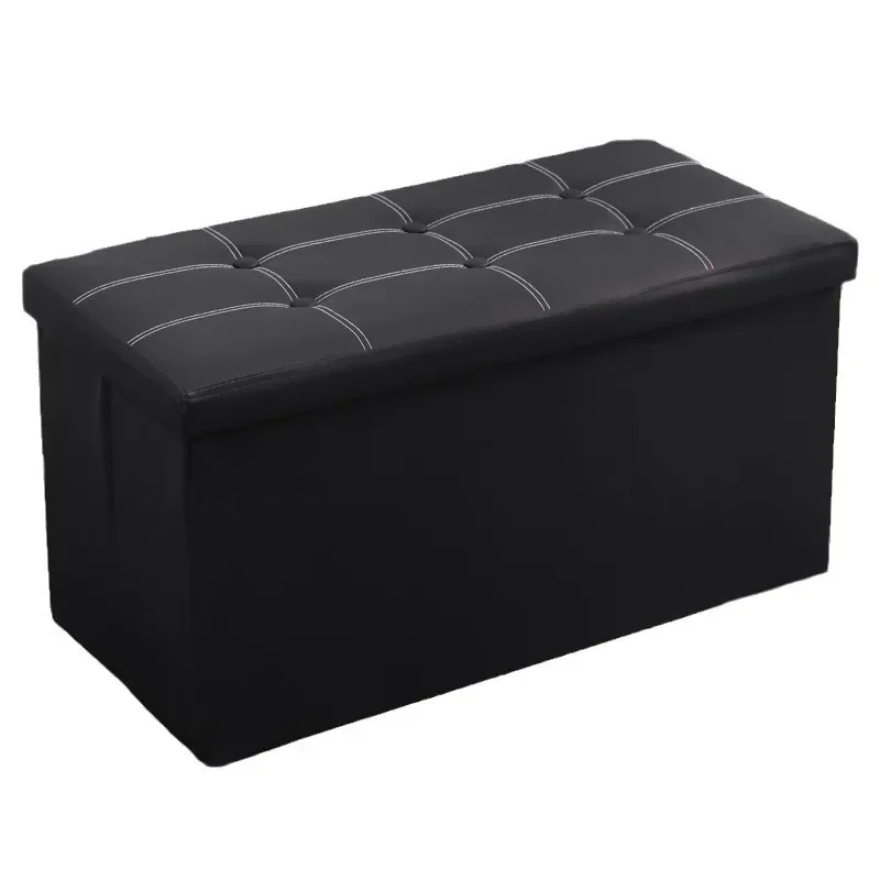 Outdoor Storage Ottoman Patio Bench Deck Box Garden Seat Waterproof Lockable Foldable Portable Cushioned Stool Furniture Storage view 5