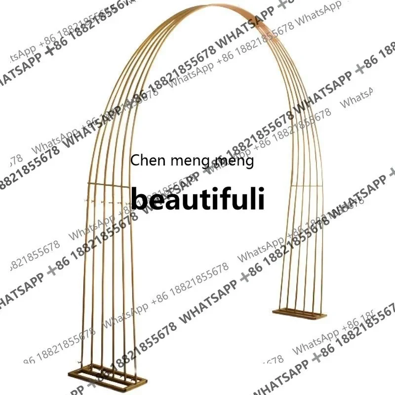X  New wedding props, wrought iron arch wedding scene arrangement window decoration Chinese screen