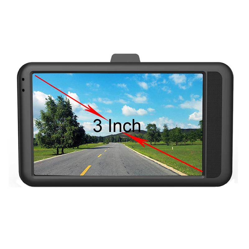 Vehicle Dash Cam For Car 3-Inch 1080P LCD Wide Angle Driving Recorder High-definition Night Vision Car DVR Dash Camera Video