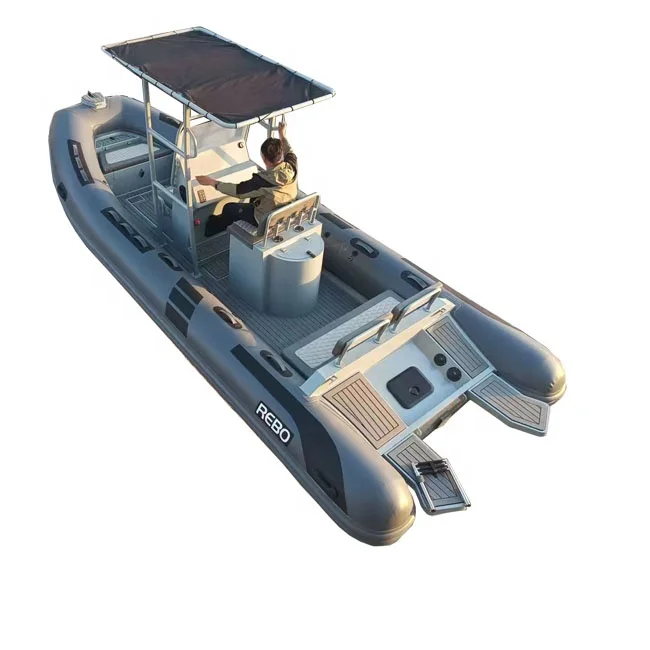 21ft Rib 640 Aluminum RIB ORCA Hypalon/PVC Inflatable Boats for Boat Fishing