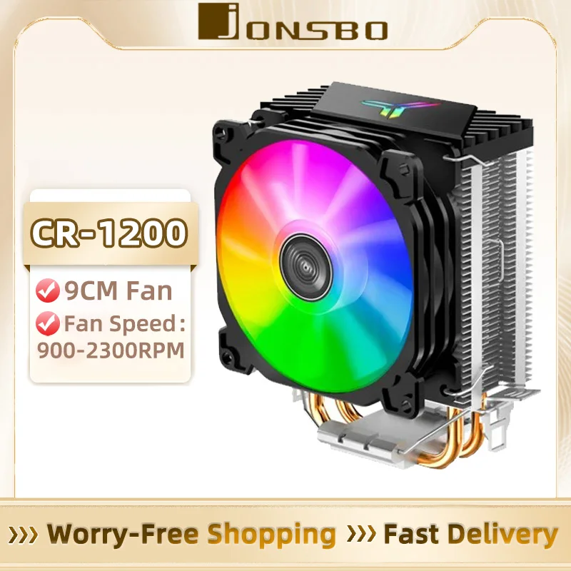 مراجعة ونصائح لمح cooling Jonsbo CR1200 مع مروحة RGB 92 مم