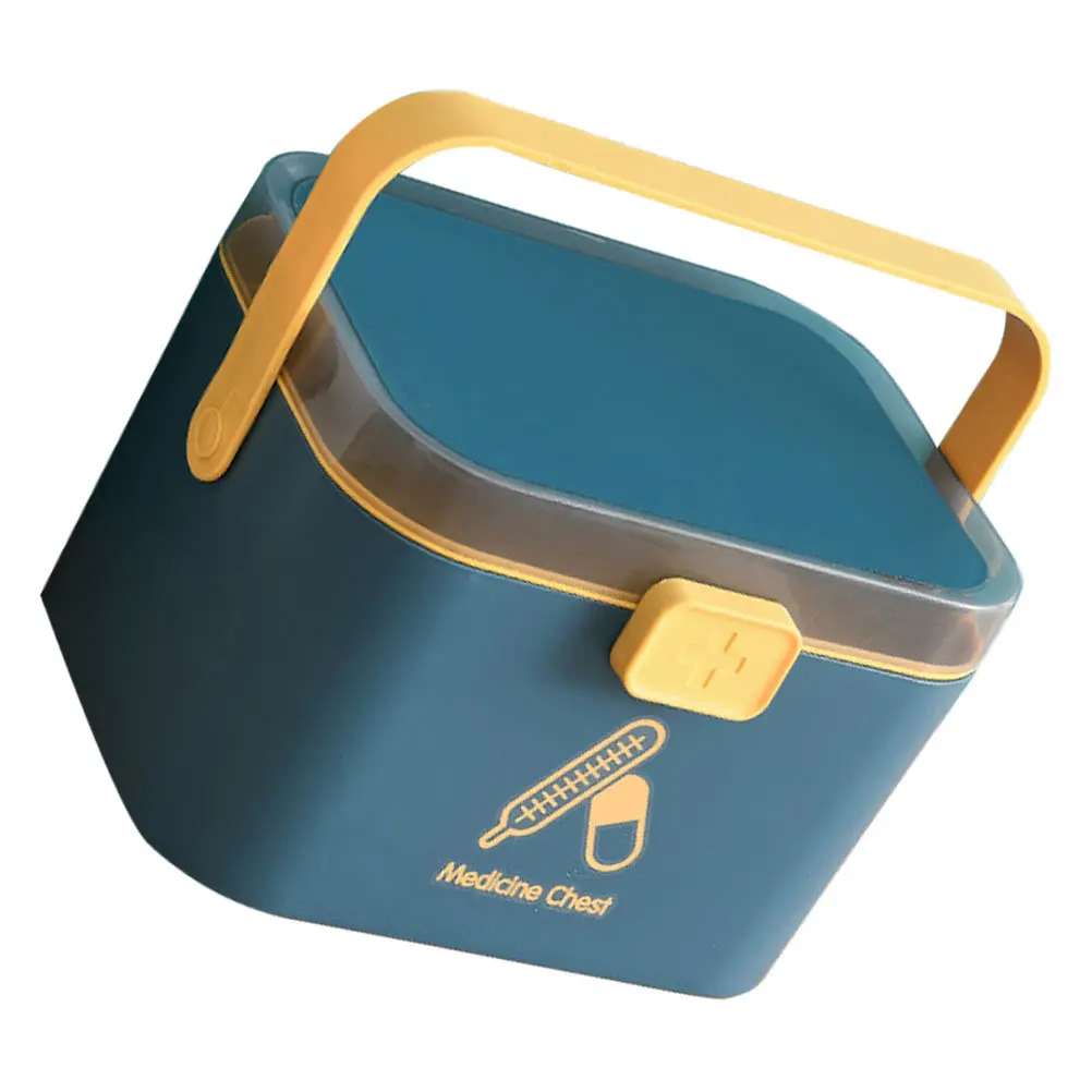 Plastic Multi-Layer Household Medicine Box Portable First Aid Storage Organizer for Emergency Medicine Supplies