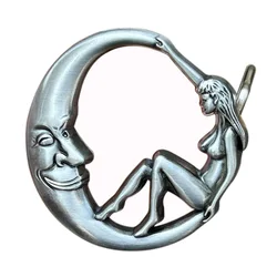 Moon beauty belt buckle Western cowboy