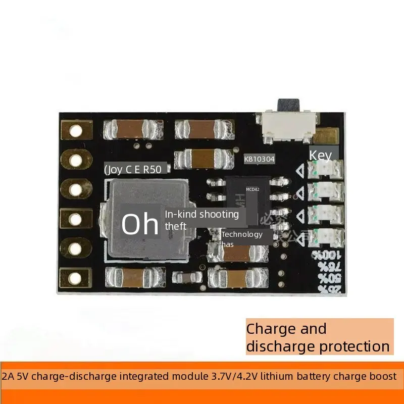 

HOT 2A 5V charging and discharging integrated module 3.7V 4.2V 18650 lithium battery charging boost power board protection
