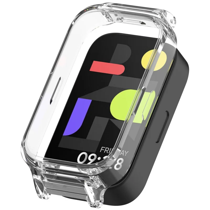 Clear PC Case+Silicone Strap For Xiaomi Smart Band 9 Active Magnetic Buckle Wristband for Redmi band3 mi band 8 active Bracelet