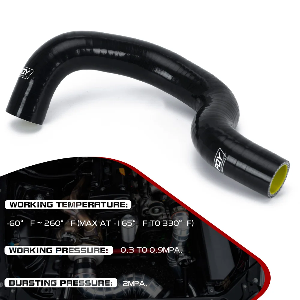 WLR - Silicone Radiator Hose Kit FOR K20-K24 SWAP EG EK CRX EF SOL INTEGRA CIVIC BLACK & YELLOW WLR-LX1306BK-QY