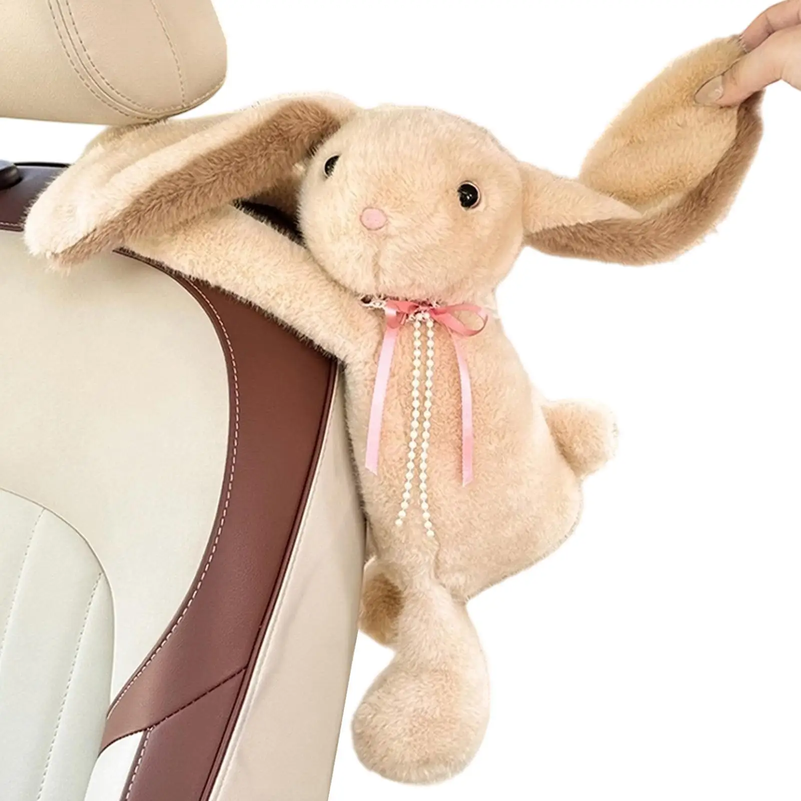 Car Tissue Box Holder Soft Space-Saving Funny Storage Animal Decor Car Paper Towel Holder Tissue Dispenser For SUV RV Sedan