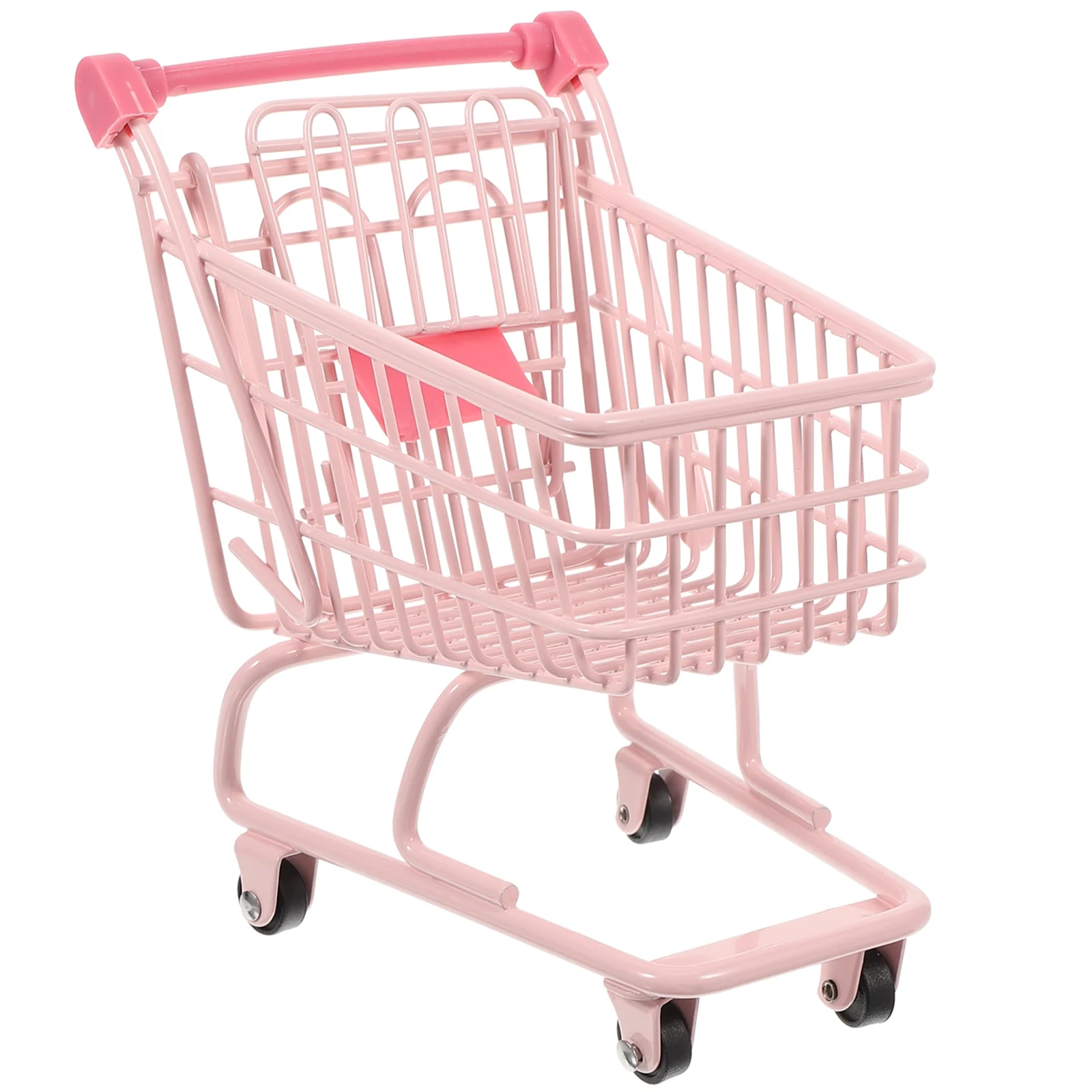 Shopping Cart Storage Mini Toy Miniature Toys Carts for Groceries Sundries Trolley Pretend