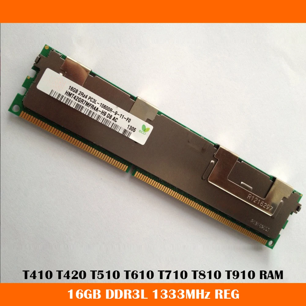 

1PCS 16GB DDR3L 1333MHz REG Server Memory For T410 T420 T510 T610 T710 T810 T910 RAM Works Fine Fast Ship High Quality