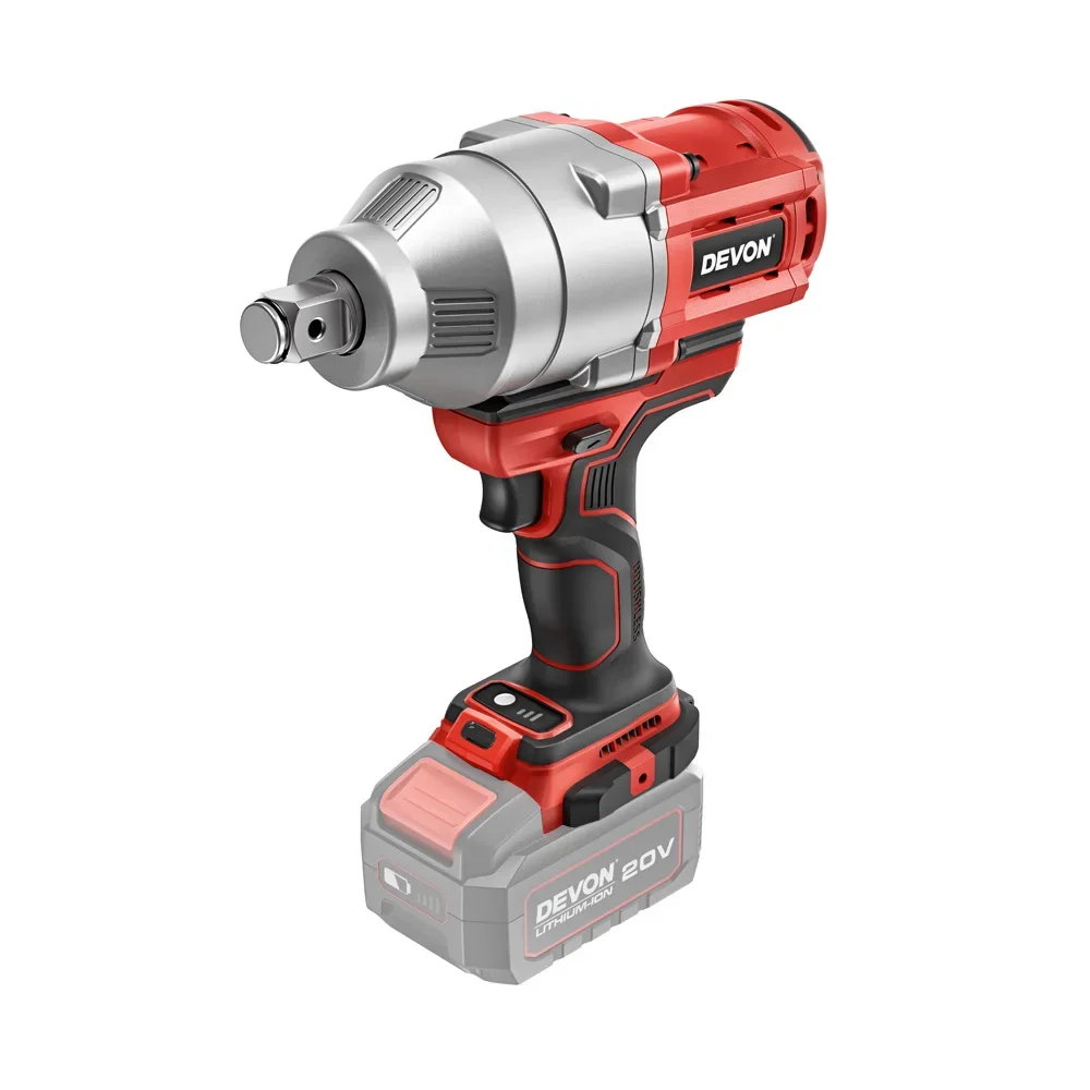 DEVON 5758 Power Tool Brands 20v Lithium-ion 1900N Large torque Electric Impact Wrench Cordless only tool