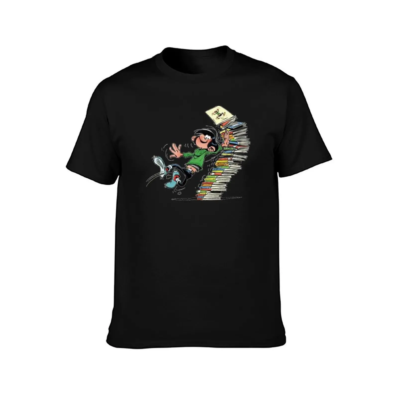 Gaston Lagaffeclassique T-Shirt Summer Casual Cotton Tee Oversized Streetwear Tops Vintage Graphic Print Unisex Men Women