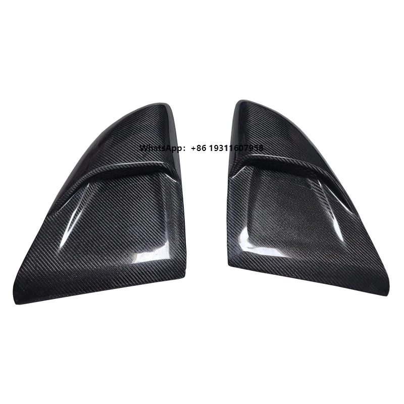 

For Porsche 718 Cayman WET Carbon Fiber Rear Window Side Vent Spoiler Wing Real Forge Carbon Fiber Rear Window Side Grille