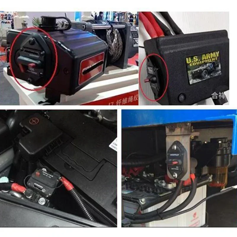 20A-200A 12 فولت 48 فولت مضخم الصوت سيارة قارب قطاع دارة البحرية فيوز حامل ستيريو تجديد محول مع زر إعادة الضبط اليدوي