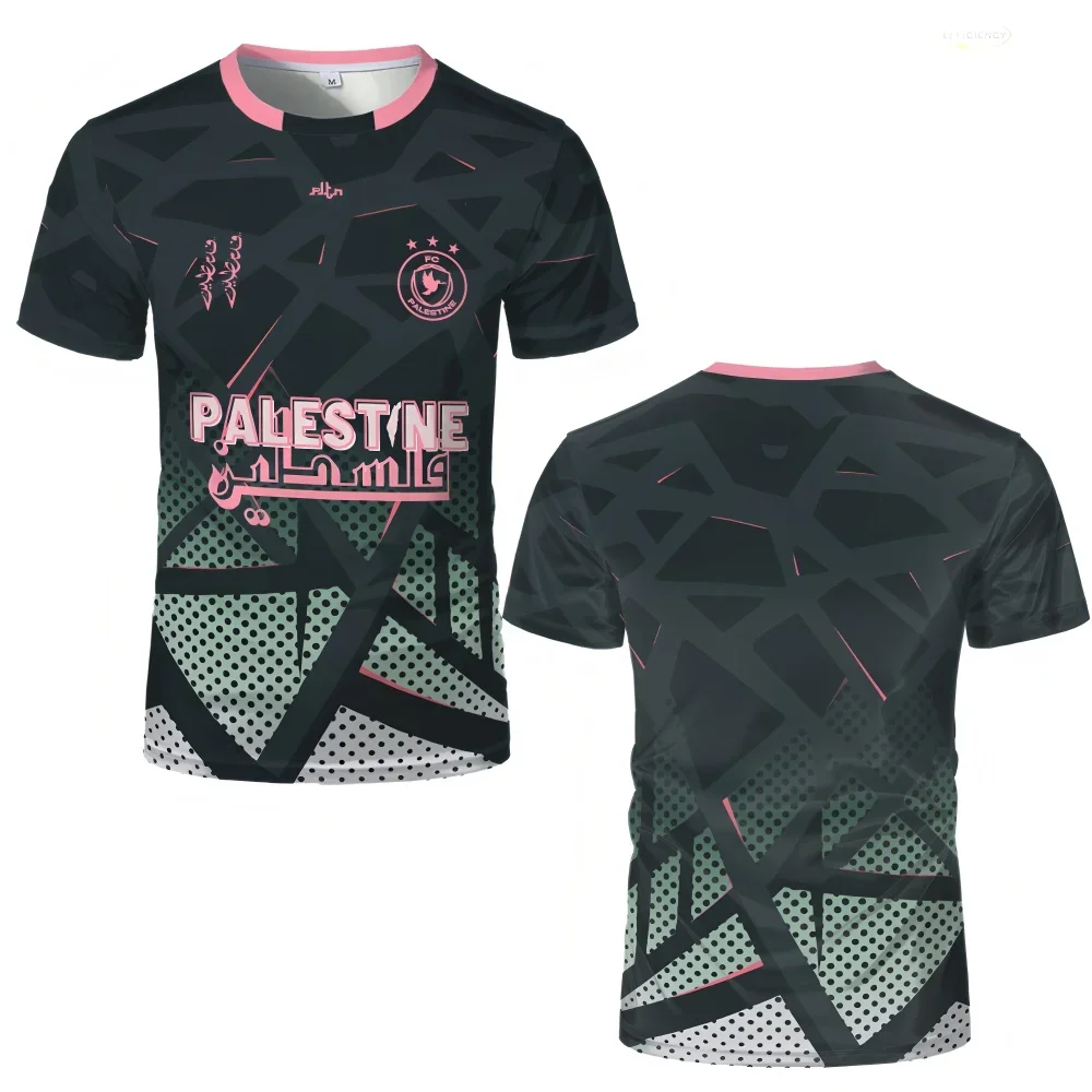 2026 Sommer Neuer Stil Fußballtrikot Herren T-Shirt 3D-Druck Outdoor-Training Schnelltrocknend Atmungsaktives Muster T-Shirt – Detail 3
