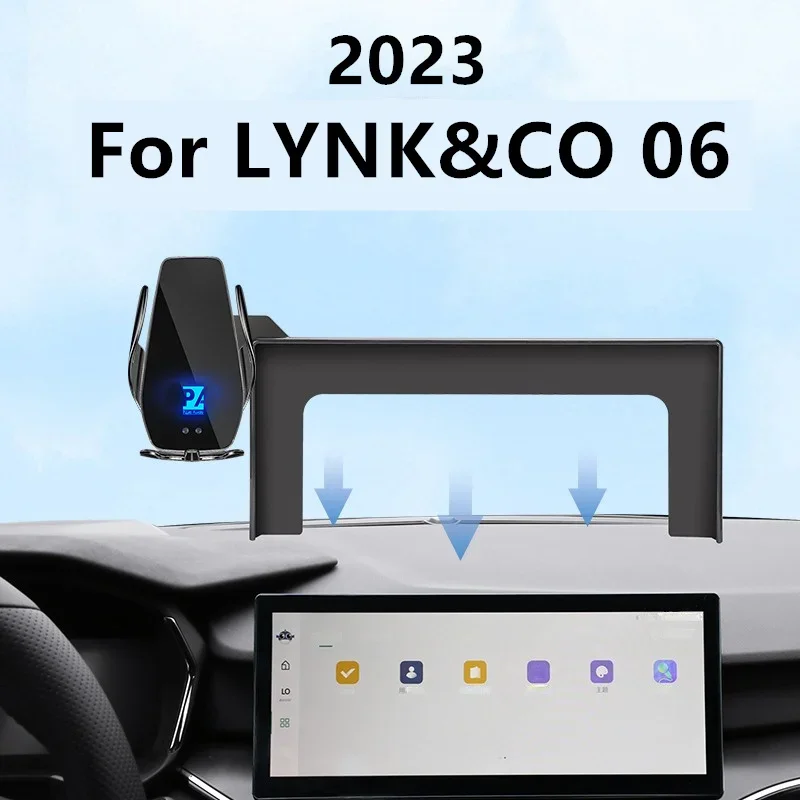 

For 2023 LYNK&CO LYNK CO LYNKCO 06 Car Screen Phone Holder Wireless Charger Navigation Interior 12.3 Inch Size