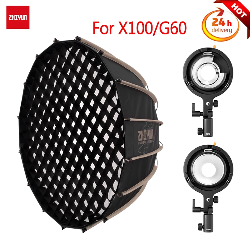 

ZHIYUN 60cm Softbox Bowens Mount Adapter A Bowens Mount Adapter B For ZHIYUN MOLUS G60 MOLUS X100 Photography Lamp Accessories