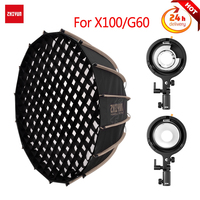ZHIYUN 60cm Deep Mouth Softbox Bowens Mount Adapter For ZHIYUN MOLUS G60 MOLUS X100 COB LED Photography Lamp Accessories