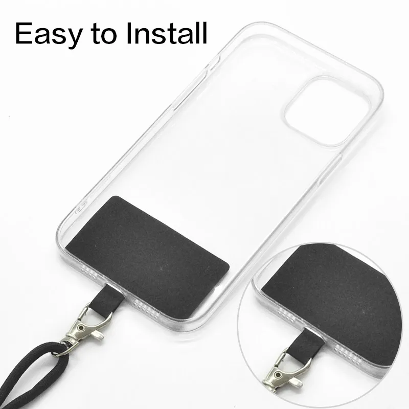 150cm Universal Adjustable Phone Lanyard Strap Mobile Phone Hanging Rope Neck Straps Anti-lost Lanyards Cell Phone Accessories - náhled 4