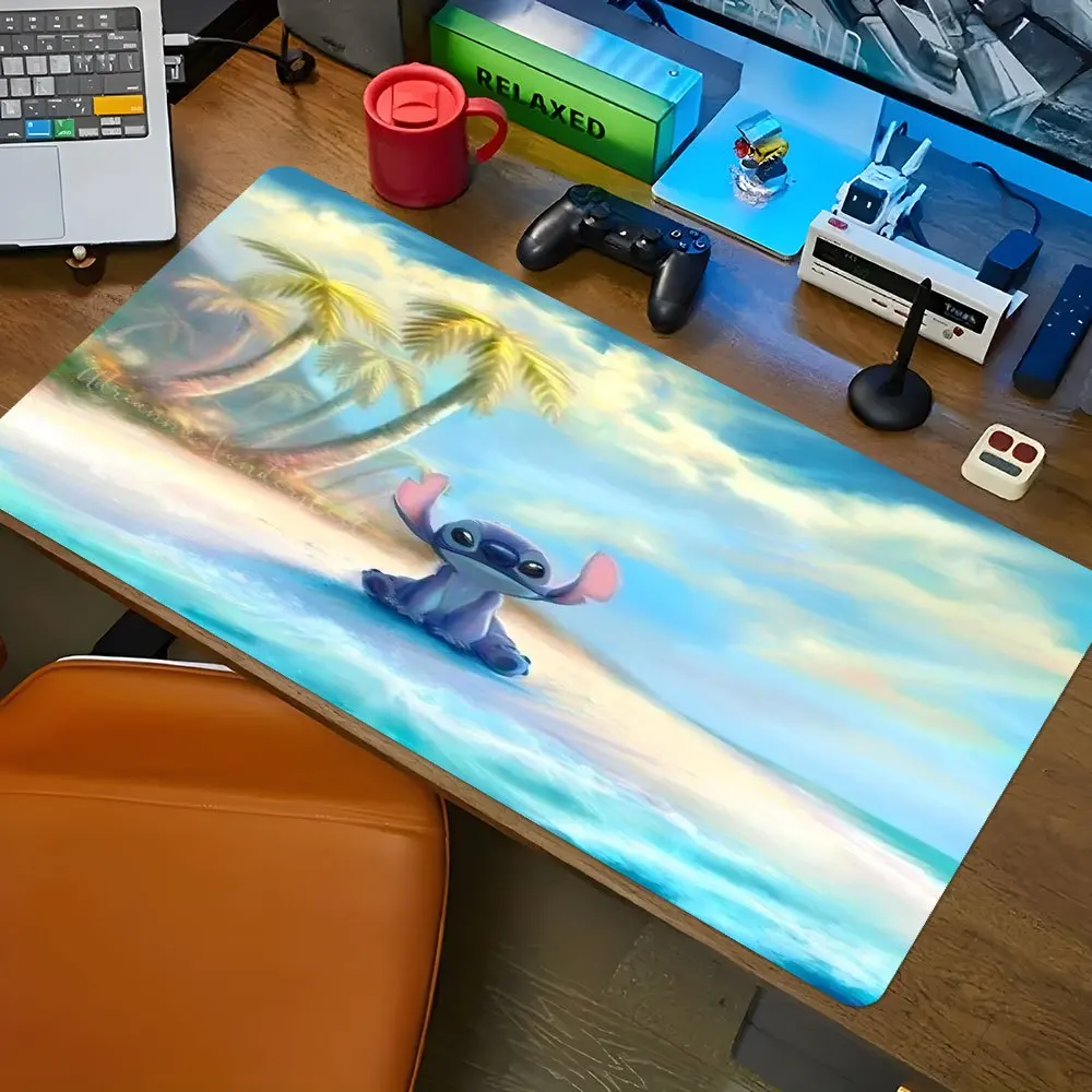 

1pc Mouse pads Stitch Oversized multifunctional desk mat, laptop keyboard mat, student writing mat, counter mat, holiday gift, V
