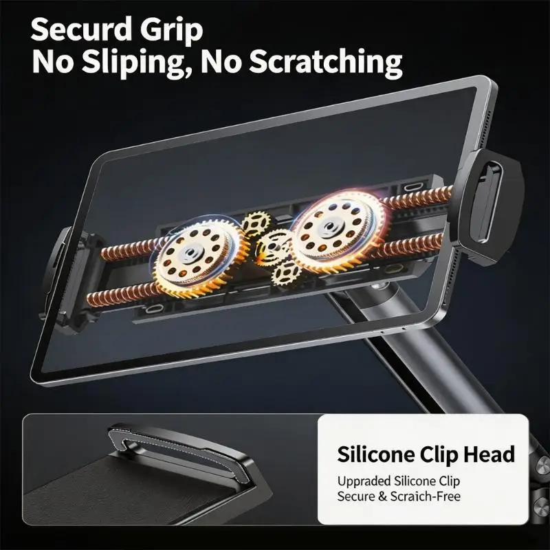 R53C Metal Arm Rotating Tablets Mount For Desks For Watching Movie Or Working On 4.7 To 13Inch Devices