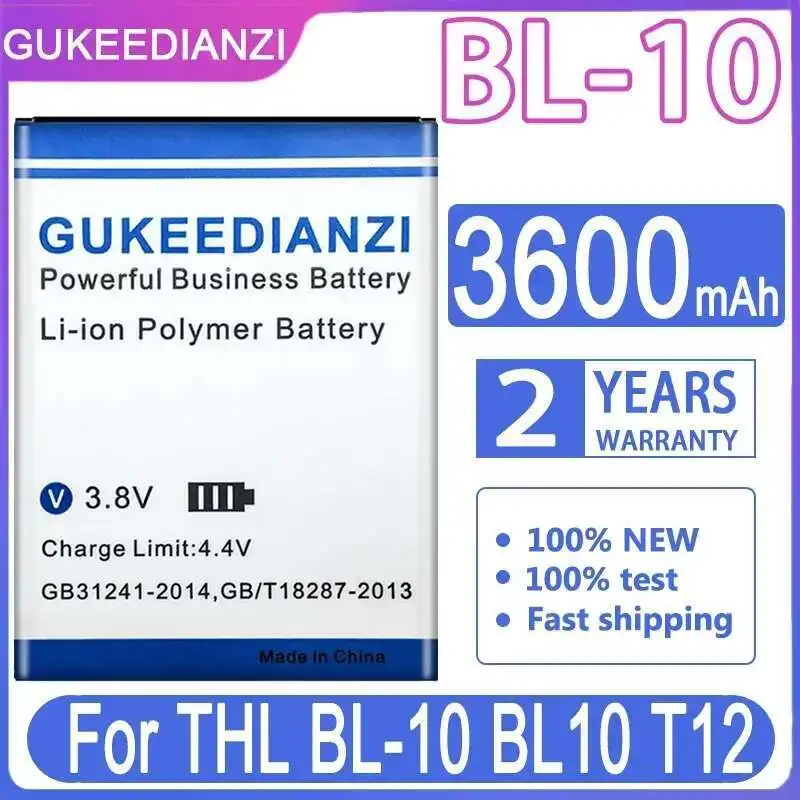 

3600Mah Mobile Phone Battery Safe For Thl BL-10 BL10 T12