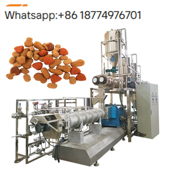 1ton/h Automatic Industrial Farm Kibbles Food Dry Dog Food Machine