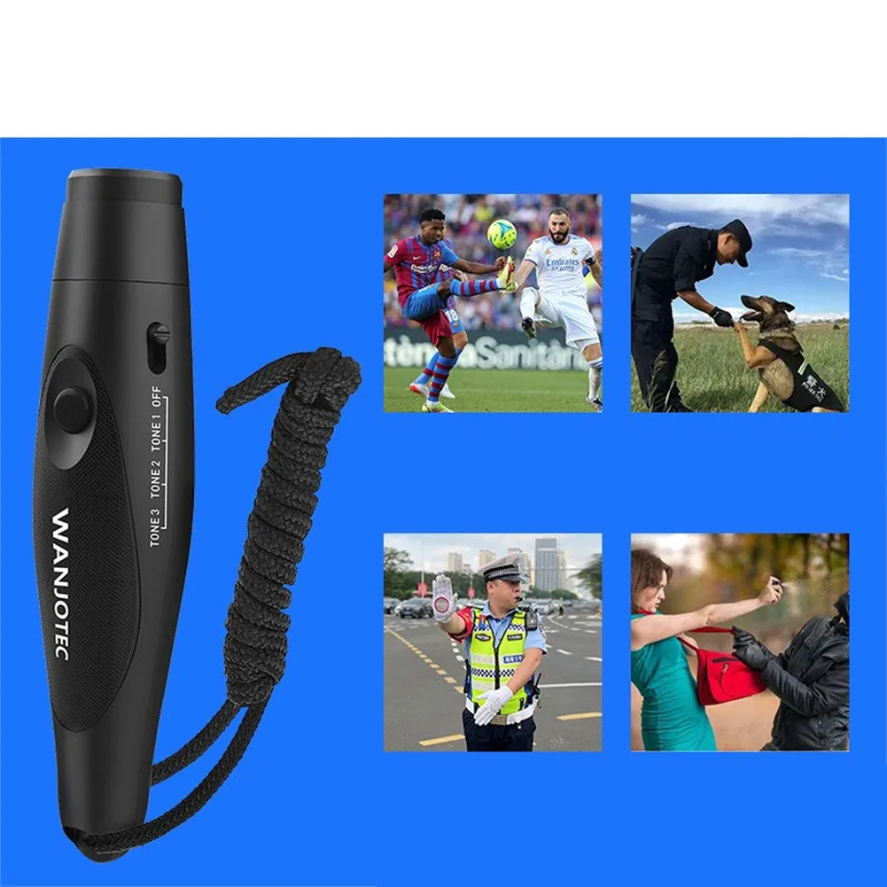 Electronic Whistles 3 Tones High Volume 125dB Loudest Blowless Electric Whistles, Hand Held Outdoor Hiking Emergency Whistle