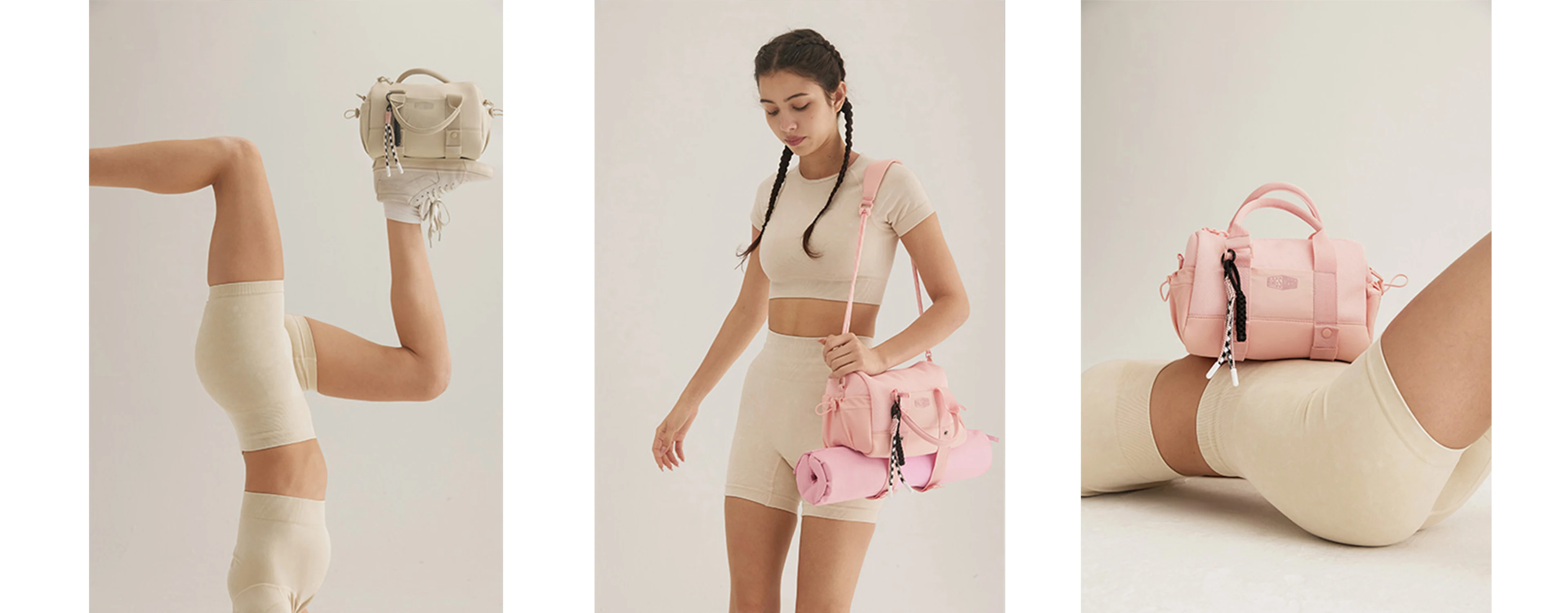 BAGSMART Boston-Tasche für Damen, Mini-Reisetasche, Schulter-Crossbody-Tasche, wasserdicht, mit Nassfach, für Fitnessstudio, Reisen, Alltag, Strand, Weekender – Detail 3