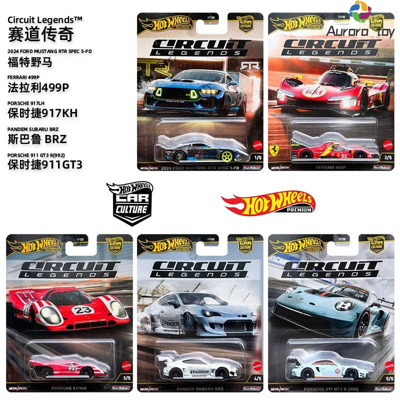 

2025 Hot Wheels Car Model Car Culture Series European Speed FPY86 Ferrari 499P Porsche Ford Collection Alloy Car Custom Toy Gift