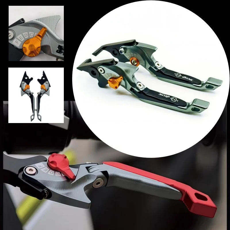

For BMW R1250GS 2018 2019 2020 2021 2022 Motorcycle 5D shark head style brake lever foldable adjustable handle lever