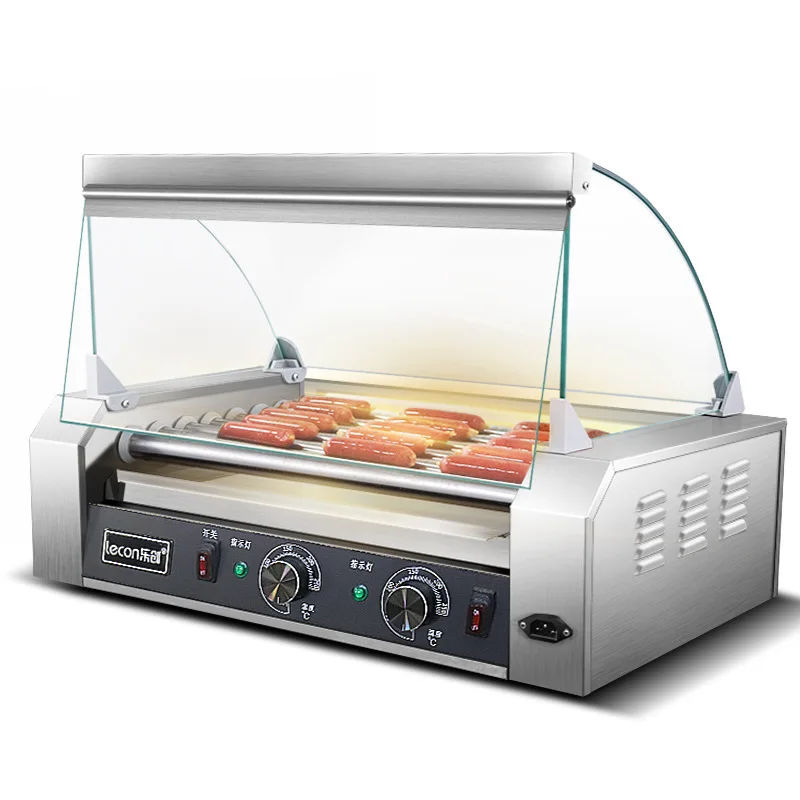Sanying Commercial Hot Dog Grill Machine With 7 Rollers Electric Snack Food Equipment 7 Sausage Roller Grill