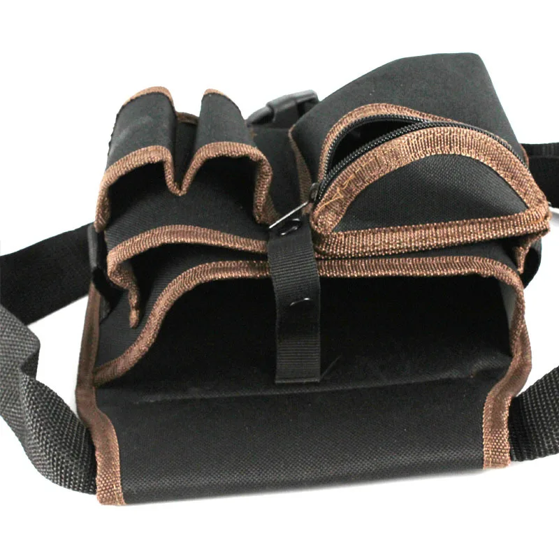 Sac à outils multifonctionnel en tissu de nylon, ceinture à outils, support de kit de tournevis, sac à poudres de poche, étui de poche à la taille