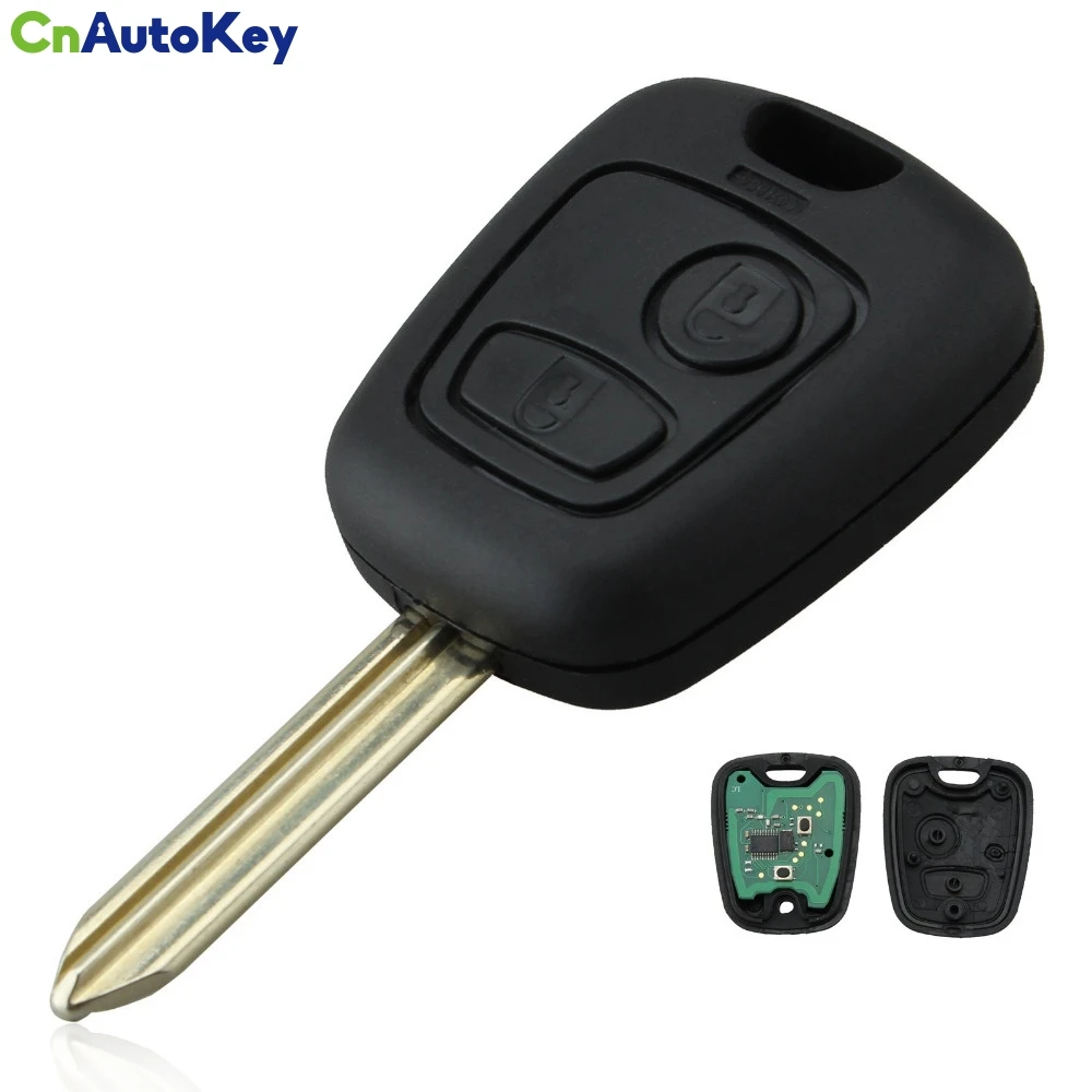 

For Peugeot Berlingo 2 Button 433MHz Full Remote Key Fob Blade Transponder Chip ID46 CN009034
