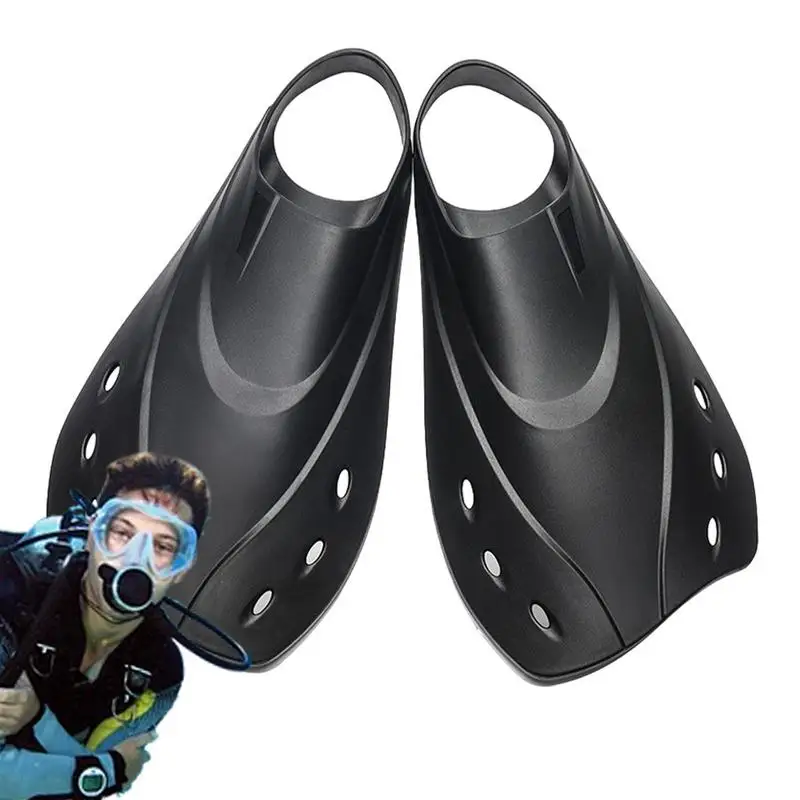 

Diving Fins Short Swim Fins Compact Short Flippers Swimming Training Fins Ergonomic Comfortable Swim And Diving Fins For