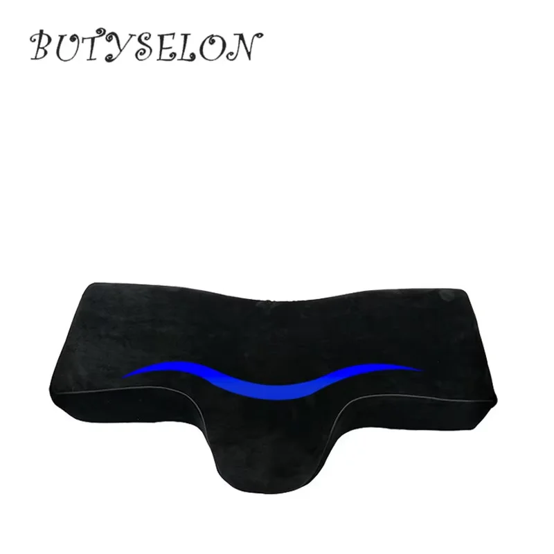 

Black Eyelash Extension Memory Foam Pillow Improve Side Sleeper Spinal Alignment Soft Neck Support Lash Pillow Makeup Tools