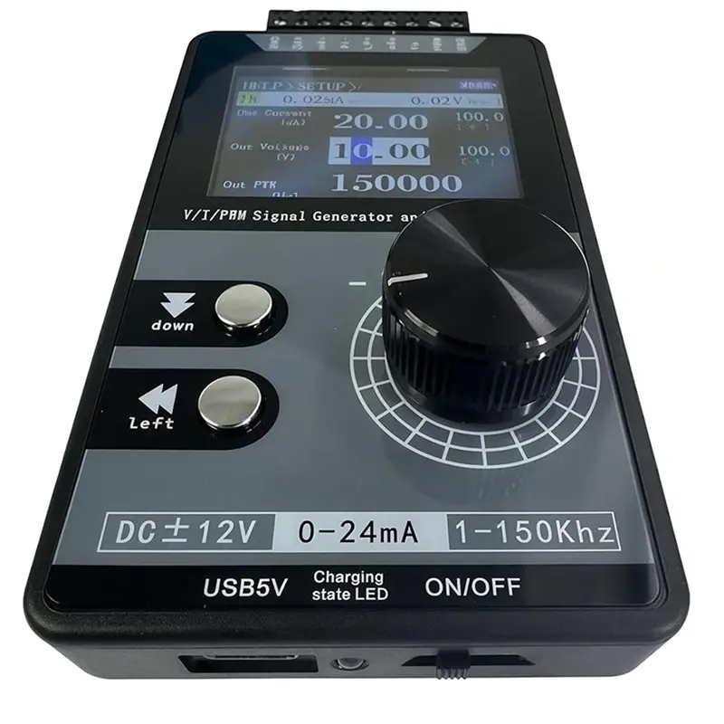 ABVJ-Signal Generator Adjustable 4-20Ma 0-12V DC Voltage Current PWM Pulse Analog Simulator